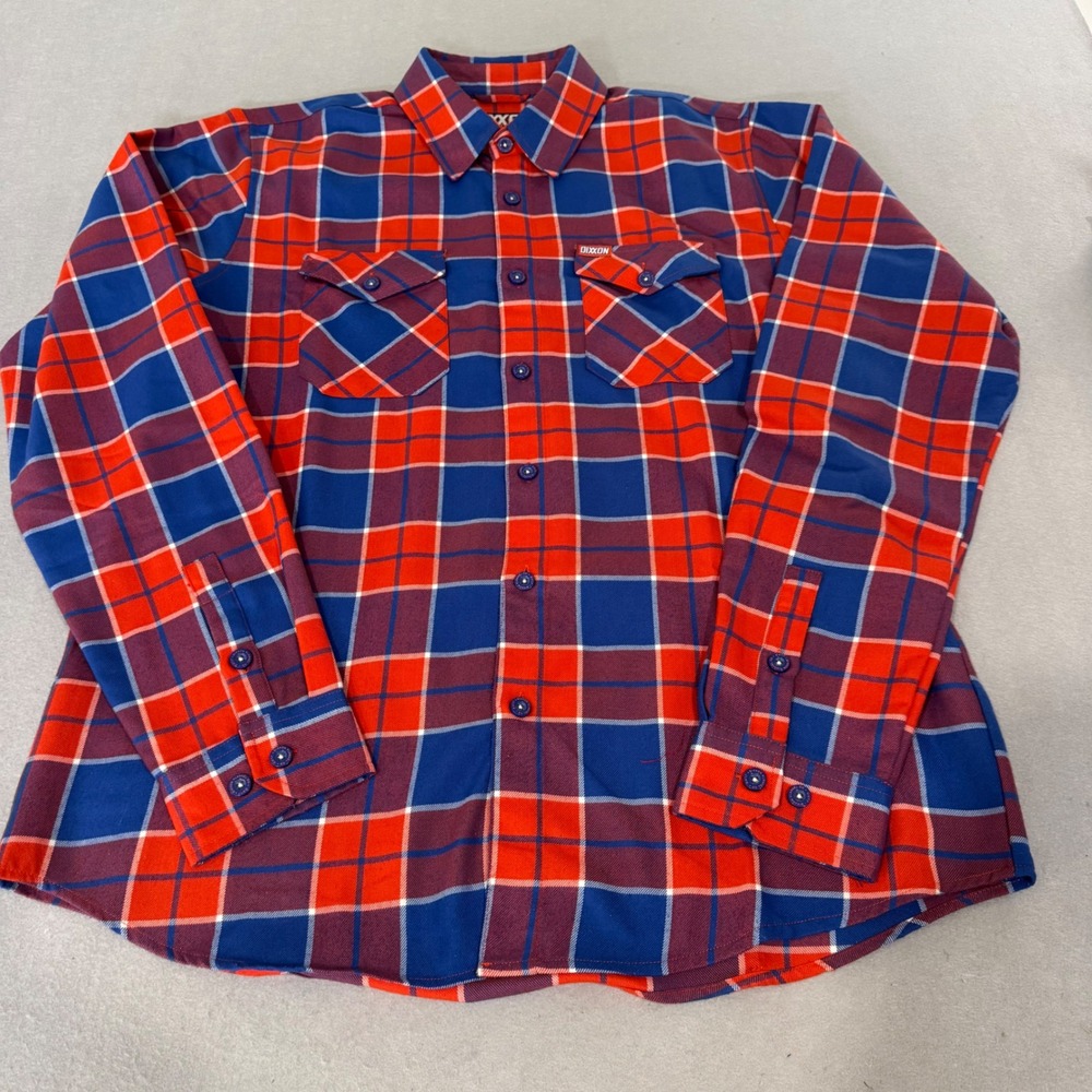 Dixxon Flannel Shirt Mens LT Blue Red Hot Harley Nights 2021 25th Anniversary